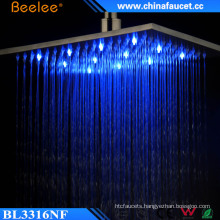 16′′ Luxury High Pressure Blacken LED Top Shower in Wall